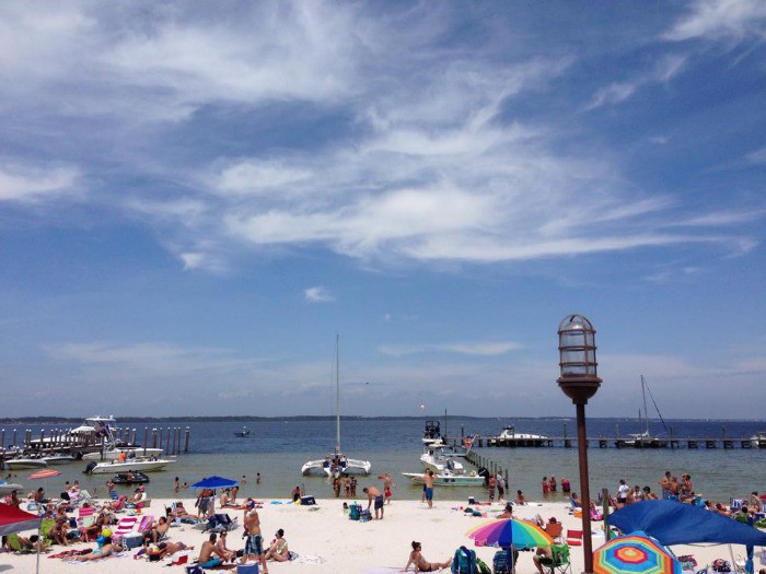 The view for lunch last week - Pensacola Beach Boardwalk