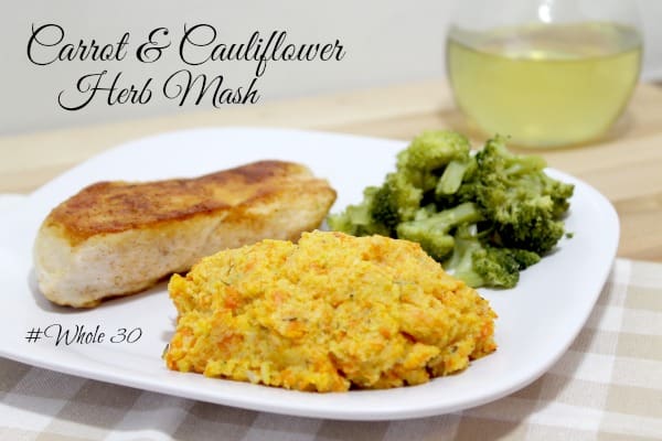 Healthy Thanksgiving Side Dish – Carrot and Cauliflower Herb Mash