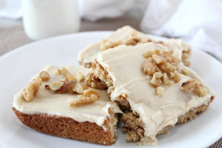 Butterscotch Brownies with Caramel Icing