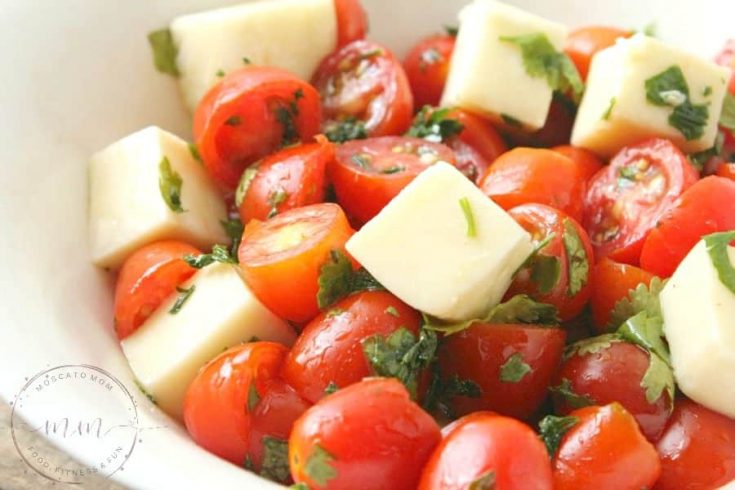 Simple Cherry Tomato Mozzarella Salad