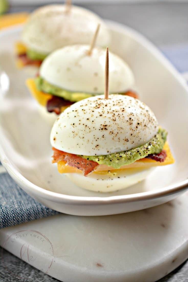 Keto Sliders with Bacon Egg and Cheese