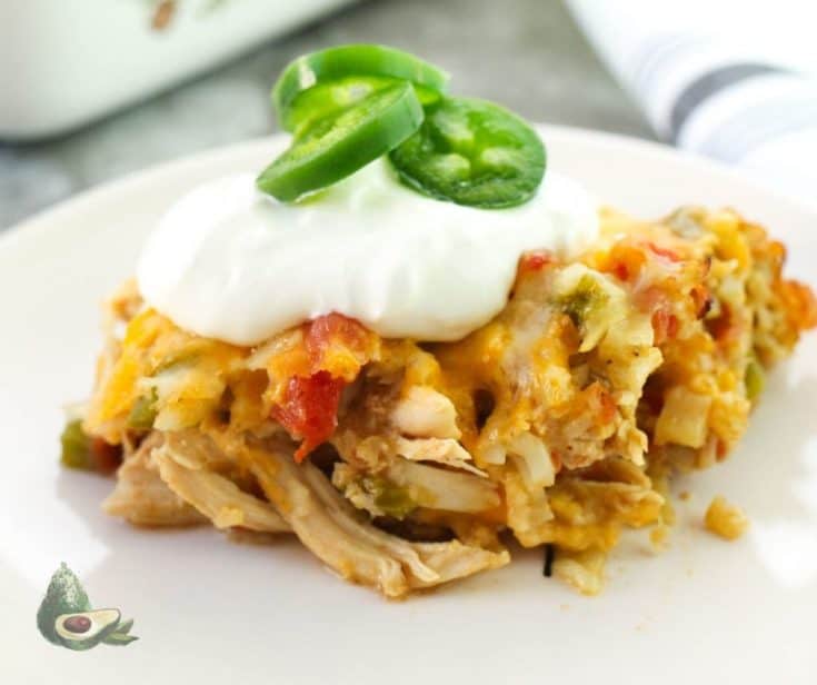 Low Carb Mexican Chicken Casserole