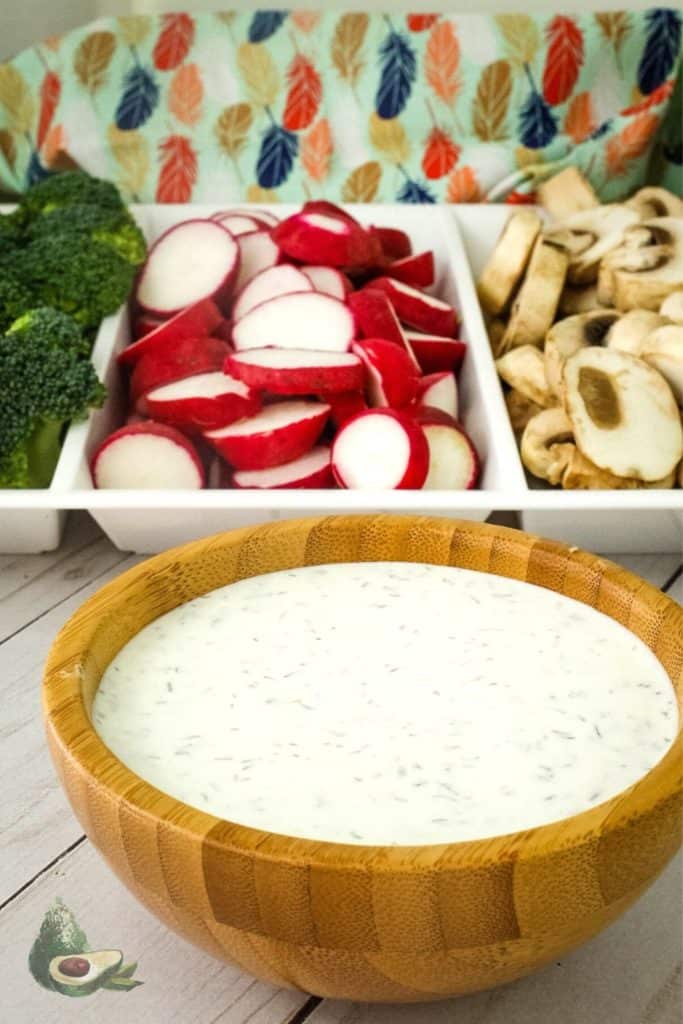 keto ranch dressing with low carb snacks